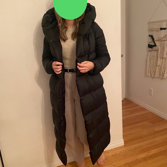 🍋 Lululemon Coat - Cloudscape Wrap, Long Down Coat, Black Size 6 - Picture 3 of 6